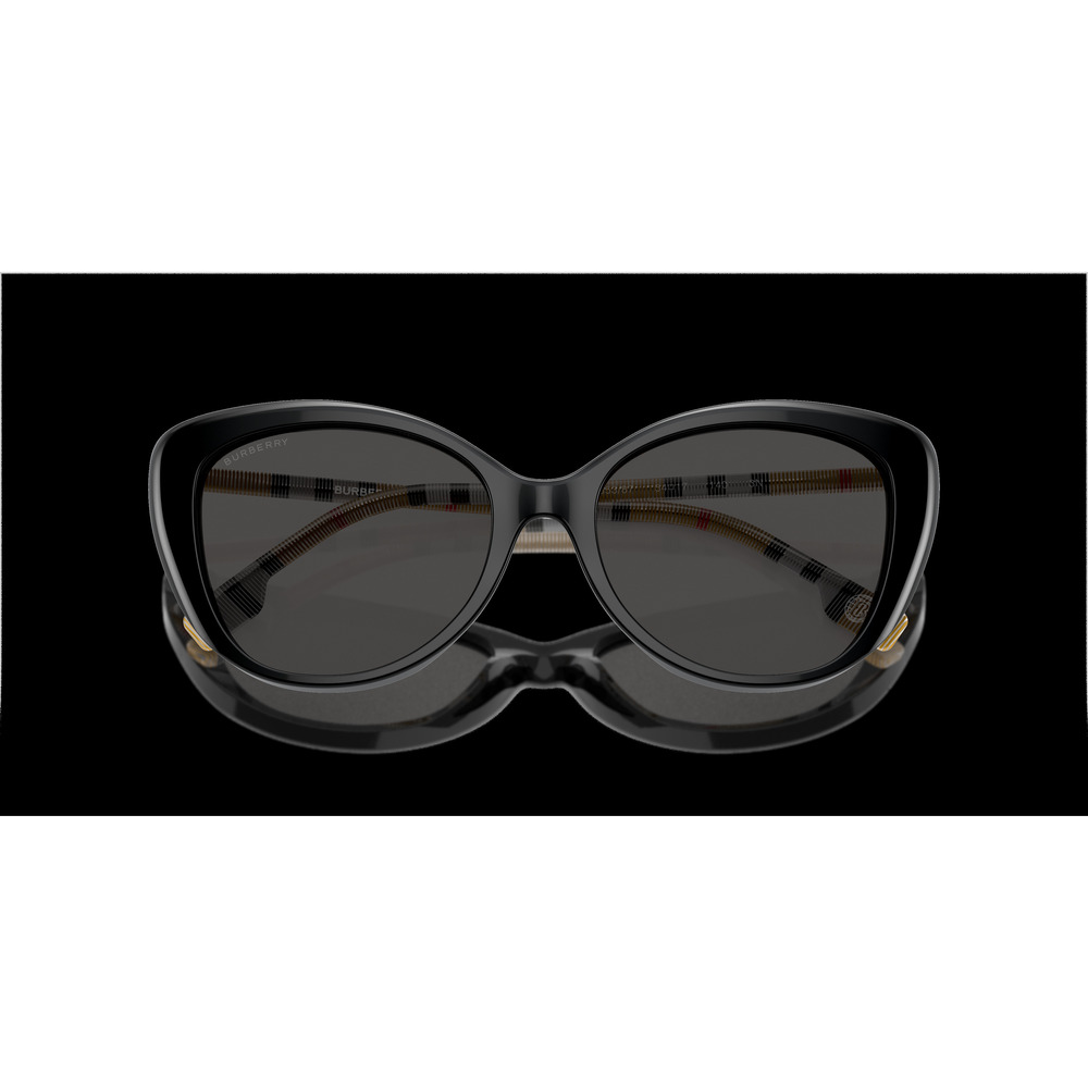 Burberry BE4407 3853/87 Black Check Plaid/Dark Grey Gradient 54mm Sunglasses - Picture 5 of 5